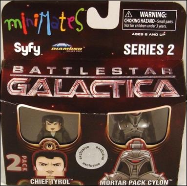 Battlestar Galactica Minimates (Toys R Us Series) figure 7 Chief Tyrol and Mortar Pack Cylon
