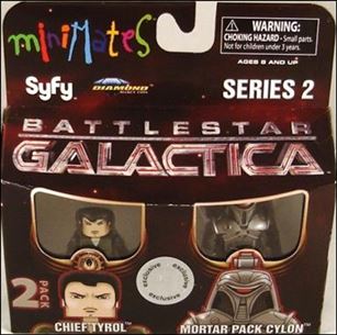 Battlestar Galactica Minimates (Toys R Us Series) figure 7 Chief Tyrol and Mortar Pack Cylon
