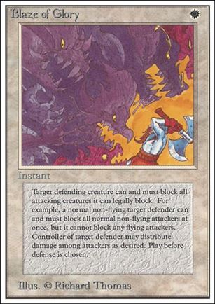 Magic the Gathering: Unlimited (Base Set) card 6 Blaze of Glory