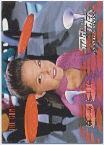 Star Trek: The Next Generation - The Episode Collection Season Five (Base Set) card 446 The Game, Episode 106B