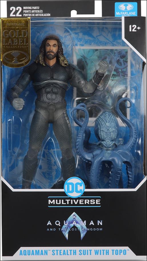McFarlane DC Multiverse (Gold Label) issue 32 Aquaman stealth suit with Topo (The Lost Kingdom)