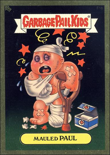 Garbage Pail Kids All-New Series 2 (Foil Sticker Subset)  card F1b Mauled Paul