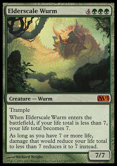 Magic the Gathering: 2013 Core Set (Base Set) card 167 Elderscale Wurm