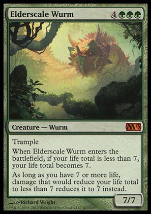 Magic the Gathering: 2013 Core Set (Base Set) card 167 Elderscale Wurm