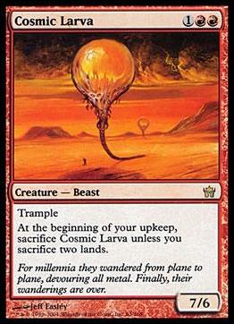 Magic the Gathering: Fifth Dawn (Base Set) card 63 Cosmic Larva