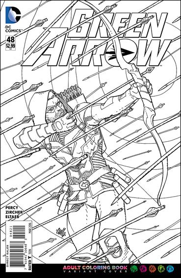 Green Arrow (2011) issue 48-B Cully Hamner Adult Coloring Book Cover