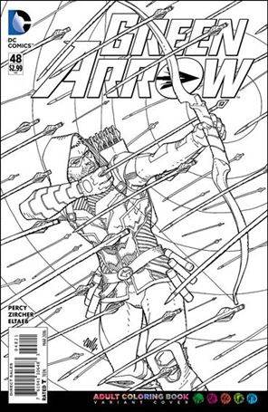 Green Arrow (2011) issue 48-B Cully Hamner Adult Coloring Book Cover