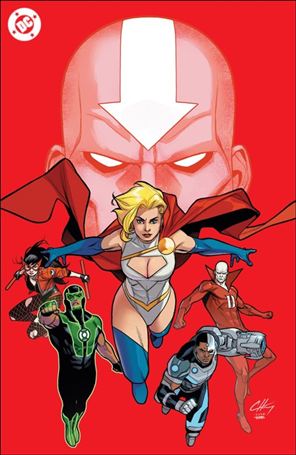 Justice League Red issue 1-D Clayton Henry Red Foil Virgin Cardstock Cover