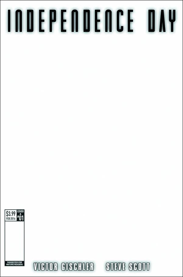Independence Day issue 1-E Blank/Sketch Cover