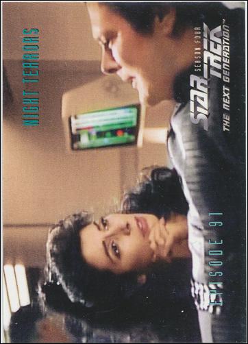 Star Trek: The Next Generation - The Episode Collection Season Four (Base Set) card 370 Night Terrors, Episode 91A