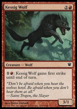 Magic the Gathering: Innistrad (Base Set) card 151 Kessig Wolf