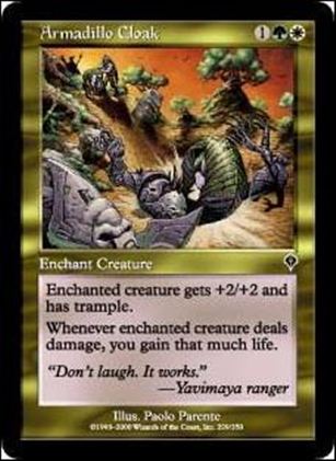 Magic the Gathering: Invasion (Base Set) card 229 Armadillo Cloak