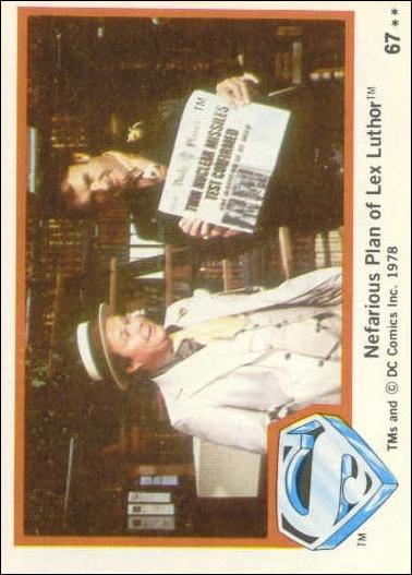 Superman (Movie) Series 1 (Base Set) card 67 Nefarious Plan of Lex Luthor