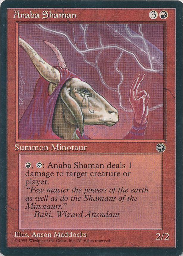 Magic the Gathering: Homelands (Base Set) card 66-B Anaba Shaman