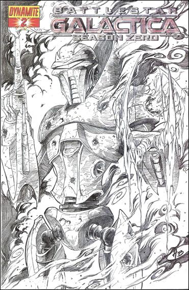 Battlestar Galactica: Season Zero issue 2-E Adriano Batista Sketch Cover 
