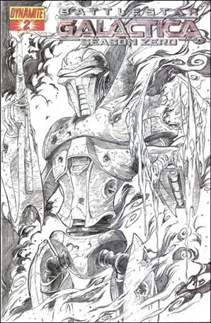 Battlestar Galactica: Season Zero issue 2-E Adriano Batista Sketch Cover 