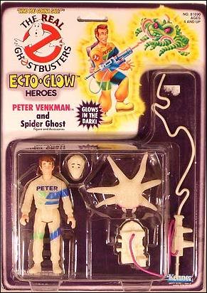 Real Ghostbusters: Ecto-Glow Heroes figure 3 Peter Venkman and Spider Ghost