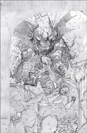 Detective Comics (1937) issue 1065-D Jim Lee 1:50 Pencil Foil Cardstock Cover
