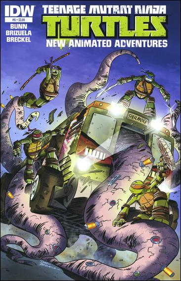 Teenage Mutant Ninja Turtles New Animated Adventures issue 6 Dario Brizuela Cover