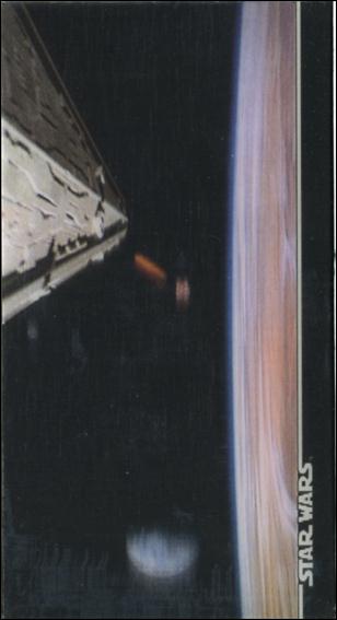 Star Wars 3Di Widevision (Base Set) card 2 Pursuit in Space!