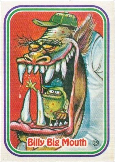 Awsome! All-Stars (Base Set) card 25-B Billy Big Mouth / Puzzle Back