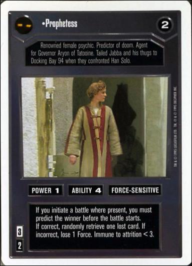 Star Wars: Premiere Unlimited (Base Set) card 12 Prophetess