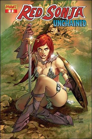 Red Sonja: Unchained issue 1-C Mel Rubi 1:15 Chainmail Cover