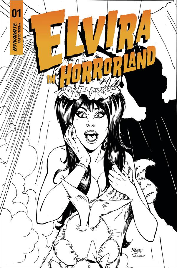 Elvira in Horrorland issue 1-G John Royle 1:20 Black & White Cover