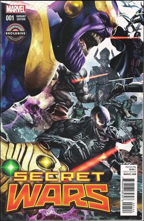 Secret Wars issue 1-SW Greg Horn GameStop Cover 1/6000