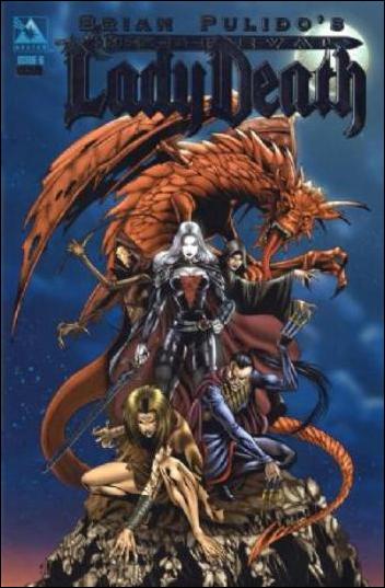 Brian Pulido's Medieval Lady Death issue 6-F Platinum Foil Cover