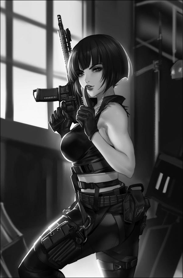 Jennifer Blood (2021) issue 2-H Leirix Li 1:11 Black & White Cover