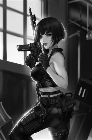 Jennifer Blood (2021) issue 2-H Leirix Li 1:11 Black & White Cover