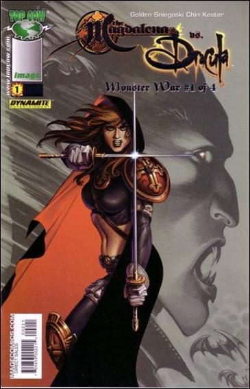Magdalena vs Dracula Monster War 2005 issue 1-H Joseph Michael Linsner Platinum Foil Cover