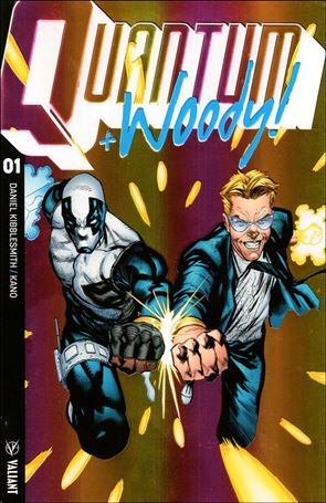 Quantum & Woody (2017) issue 1-C Geoff Shaw Extreme Ultra-Foil Chase 1:20 Cover