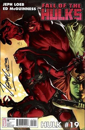 Hulk (2008)  issue 19-E DF Djurdjevic 1:20 Cover (Signed by Loeb) 1/3