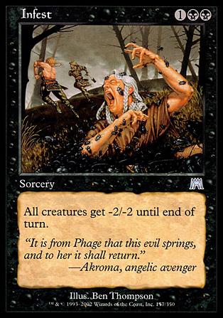 Magic the Gathering: Onslaught (Base Set) card 157 Infest
