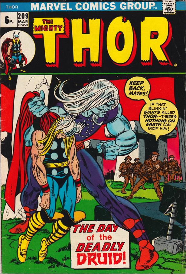 Thor (1966) issue 209-B UK Price Cover