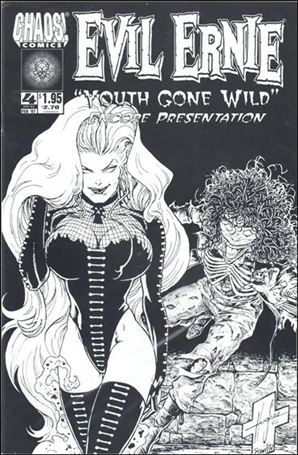 Evil Ernie: Youth Gone Wild issue 4-B Necro Edition Black & White Cover 1/2000