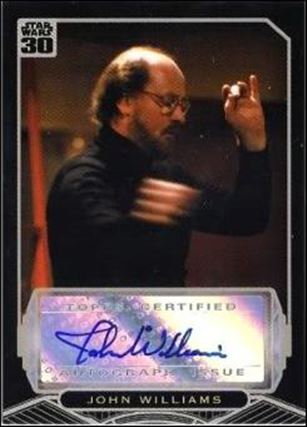 Star Wars 30th Anniversary (Autograph Subset) card nn13 John Williams 1/625 (1:789 packs)