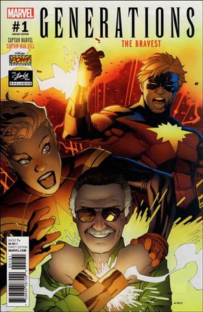 Generations: Captain Marvel & Captain Mar-Vell issue 1-D Stan Lee Box Cover