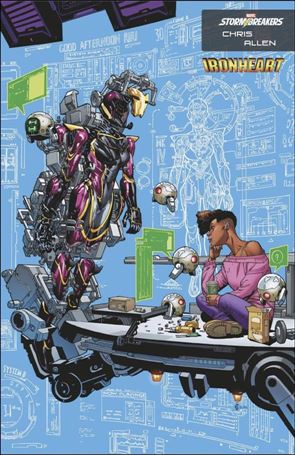 Invincible Iron Man (2022) issue 16-B Chris Allen Stormbreakers Cover