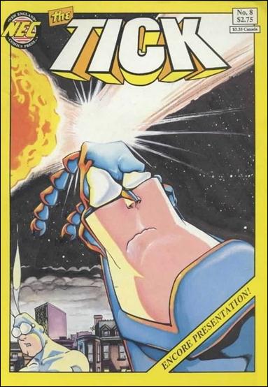 Tick (1988) issue 8-C Yellow Border Cover (2nd Printing)