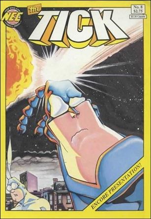 Tick (1988) issue 8-C Yellow Border Cover (2nd Printing)