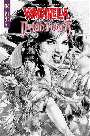 Vampirella/Dejah Thoris issue 4-H Jay Anacleto B/W Cover