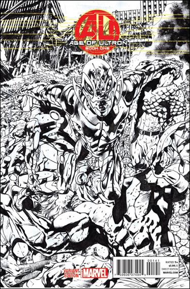 Age of Ultron issue 1-E Bryan Hitch 1:100 Sketch Cover