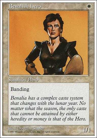 Magic the Gathering: 5th Edition (Base Set) card 10 Benalish Hero