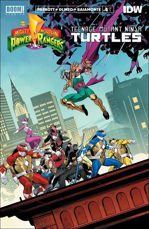 Mighty Morphin Power Rangers/Teenage Mutant Ninja Turtles issue 4 Dan Mora Cover