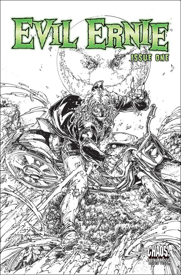 Evil Ernie (2021) issue 1-H Brett Booth 1:10 Black & White Cover