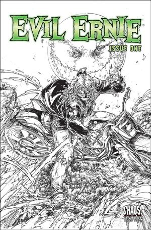 Evil Ernie (2021) issue 1-H Brett Booth 1:10 Black & White Cover