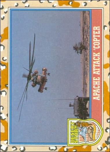 Desert Storm: Series 2 (Base Set) card 128 Apache Attack 'Copter
